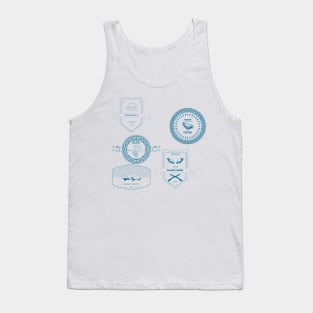 vintage logo blue Tank Top